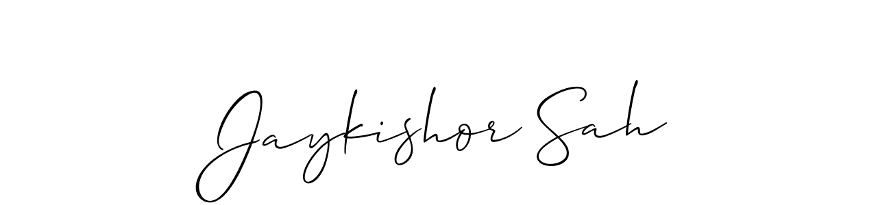 You can use this online signature creator to create a handwritten signature for the name Jaykishor Sah. This is the best online autograph maker. Jaykishor Sah signature style 2 images and pictures png