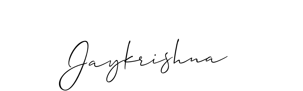 Jaykrishna stylish signature style. Best Handwritten Sign (Allison_Script) for my name. Handwritten Signature Collection Ideas for my name Jaykrishna. Jaykrishna signature style 2 images and pictures png