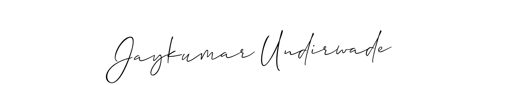 Make a beautiful signature design for name Jaykumar Undirwade. Use this online signature maker to create a handwritten signature for free. Jaykumar Undirwade signature style 2 images and pictures png