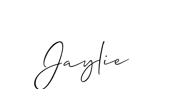 Jaylie stylish signature style. Best Handwritten Sign (Allison_Script) for my name. Handwritten Signature Collection Ideas for my name Jaylie. Jaylie signature style 2 images and pictures png