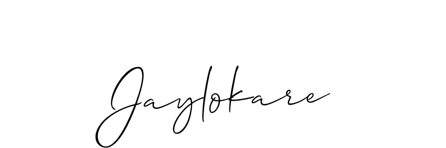 How to make Jaylokare signature? Allison_Script is a professional autograph style. Create handwritten signature for Jaylokare name. Jaylokare signature style 2 images and pictures png
