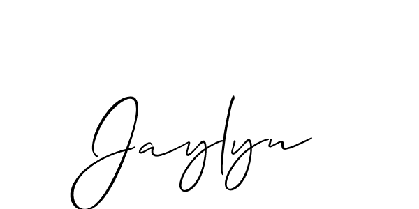 Create a beautiful signature design for name Jaylyn. With this signature (Allison_Script) fonts, you can make a handwritten signature for free. Jaylyn signature style 2 images and pictures png