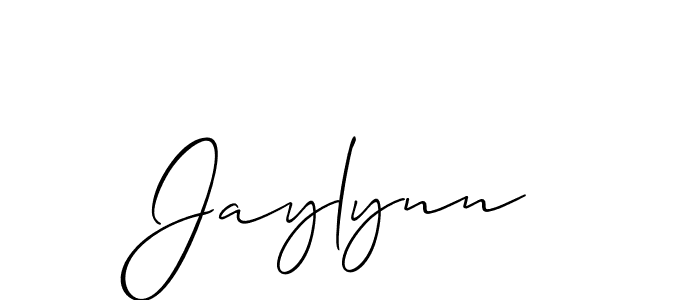 if you are searching for the best signature style for your name Jaylynn. so please give up your signature search. here we have designed multiple signature styles  using Allison_Script. Jaylynn signature style 2 images and pictures png