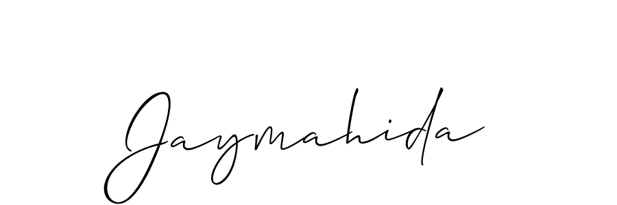 Make a short Jaymahida signature style. Manage your documents anywhere anytime using Allison_Script. Create and add eSignatures, submit forms, share and send files easily. Jaymahida signature style 2 images and pictures png