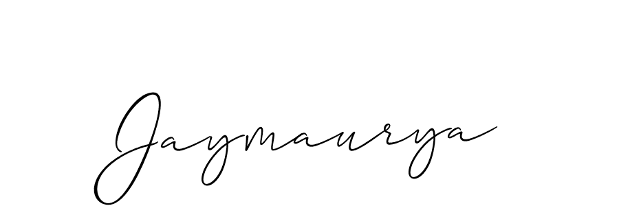 Design your own signature with our free online signature maker. With this signature software, you can create a handwritten (Allison_Script) signature for name Jaymaurya. Jaymaurya signature style 2 images and pictures png
