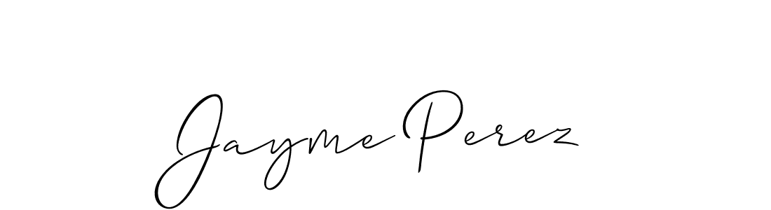 The best way (Allison_Script) to make a short signature is to pick only two or three words in your name. The name Jayme Perez include a total of six letters. For converting this name. Jayme Perez signature style 2 images and pictures png