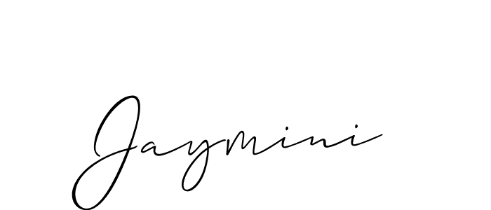 How to make Jaymini name signature. Use Allison_Script style for creating short signs online. This is the latest handwritten sign. Jaymini signature style 2 images and pictures png