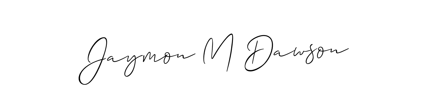 You can use this online signature creator to create a handwritten signature for the name Jaymon M Dawson. This is the best online autograph maker. Jaymon M Dawson signature style 2 images and pictures png