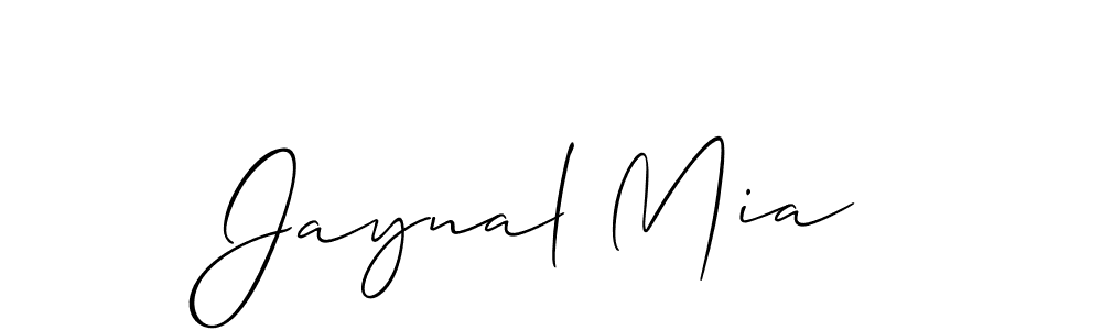 You should practise on your own different ways (Allison_Script) to write your name (Jaynal Mia) in signature. don't let someone else do it for you. Jaynal Mia signature style 2 images and pictures png