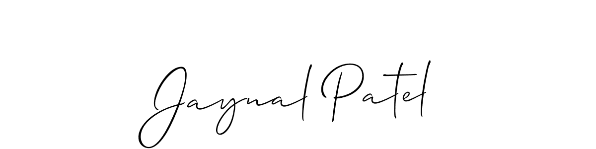 The best way (Allison_Script) to make a short signature is to pick only two or three words in your name. The name Jaynal Patel include a total of six letters. For converting this name. Jaynal Patel signature style 2 images and pictures png