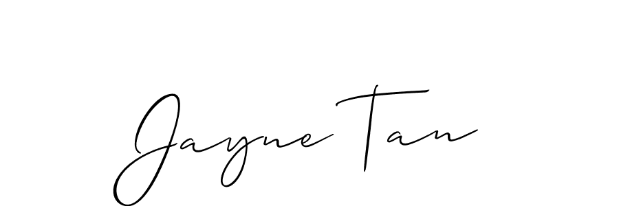 Also we have Jayne Tan name is the best signature style. Create professional handwritten signature collection using Allison_Script autograph style. Jayne Tan signature style 2 images and pictures png