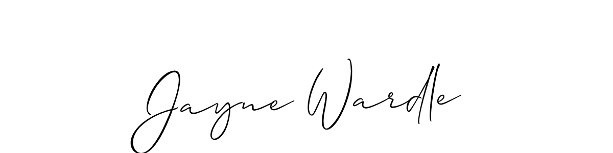 You should practise on your own different ways (Allison_Script) to write your name (Jayne Wardle) in signature. don't let someone else do it for you. Jayne Wardle signature style 2 images and pictures png