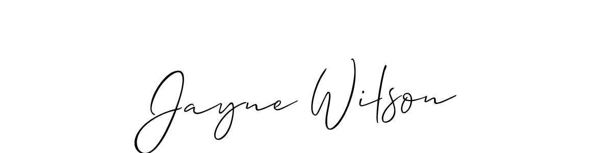 Design your own signature with our free online signature maker. With this signature software, you can create a handwritten (Allison_Script) signature for name Jayne Wilson. Jayne Wilson signature style 2 images and pictures png