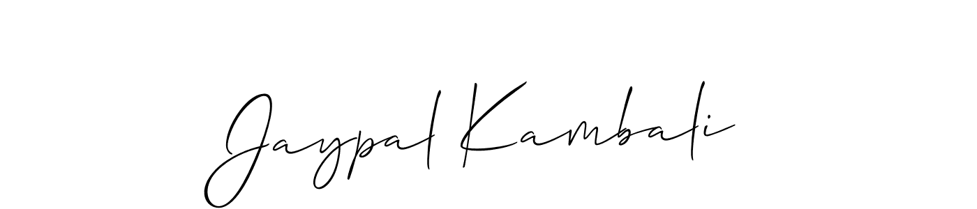 Also You can easily find your signature by using the search form. We will create Jaypal Kambali name handwritten signature images for you free of cost using Allison_Script sign style. Jaypal Kambali signature style 2 images and pictures png