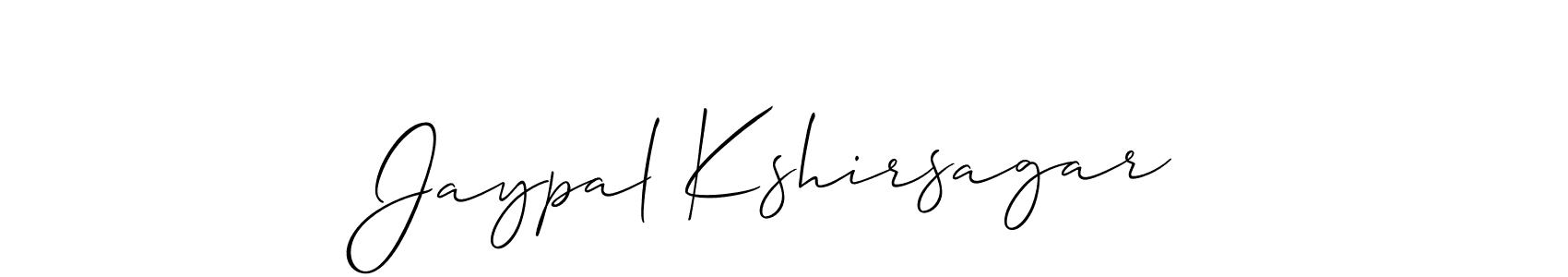 Also we have Jaypal Kshirsagar name is the best signature style. Create professional handwritten signature collection using Allison_Script autograph style. Jaypal Kshirsagar signature style 2 images and pictures png