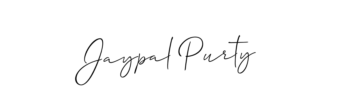 It looks lik you need a new signature style for name Jaypal Purty. Design unique handwritten (Allison_Script) signature with our free signature maker in just a few clicks. Jaypal Purty signature style 2 images and pictures png