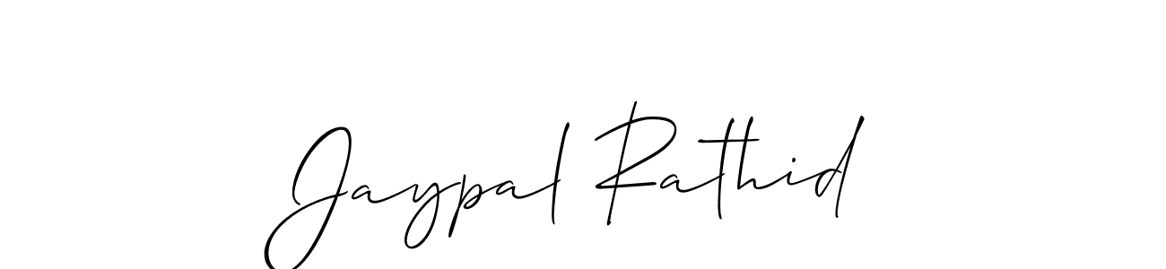 It looks lik you need a new signature style for name Jaypal Rathid. Design unique handwritten (Allison_Script) signature with our free signature maker in just a few clicks. Jaypal Rathid signature style 2 images and pictures png