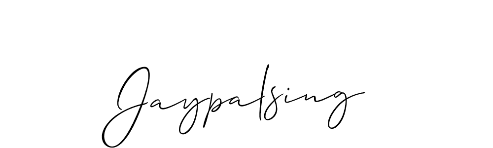 Make a beautiful signature design for name Jaypalsing. With this signature (Allison_Script) style, you can create a handwritten signature for free. Jaypalsing signature style 2 images and pictures png