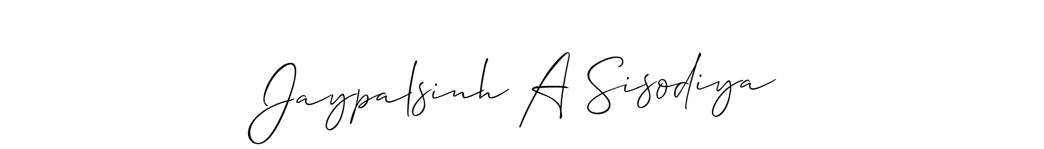 Check out images of Autograph of Jaypalsinh A Sisodiya name. Actor Jaypalsinh A Sisodiya Signature Style. Allison_Script is a professional sign style online. Jaypalsinh A Sisodiya signature style 2 images and pictures png
