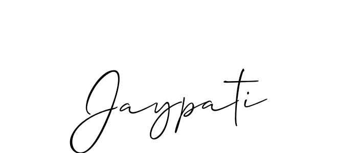 How to make Jaypati signature? Allison_Script is a professional autograph style. Create handwritten signature for Jaypati name. Jaypati signature style 2 images and pictures png