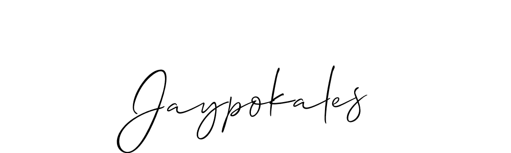 Once you've used our free online signature maker to create your best signature Allison_Script style, it's time to enjoy all of the benefits that Jaypokales name signing documents. Jaypokales signature style 2 images and pictures png