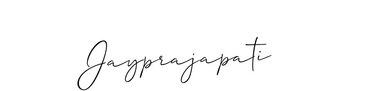 How to make Jayprajapati signature? Allison_Script is a professional autograph style. Create handwritten signature for Jayprajapati name. Jayprajapati signature style 2 images and pictures png