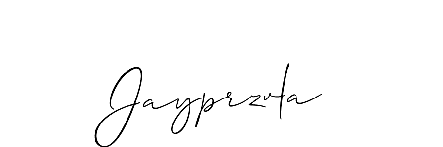 Use a signature maker to create a handwritten signature online. With this signature software, you can design (Allison_Script) your own signature for name Jayprzvla. Jayprzvla signature style 2 images and pictures png