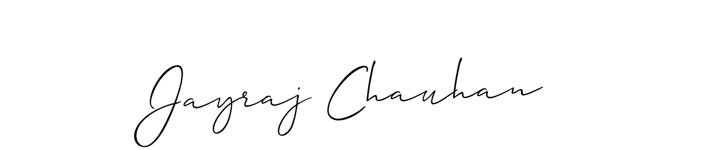 Jayraj Chauhan stylish signature style. Best Handwritten Sign (Allison_Script) for my name. Handwritten Signature Collection Ideas for my name Jayraj Chauhan. Jayraj Chauhan signature style 2 images and pictures png