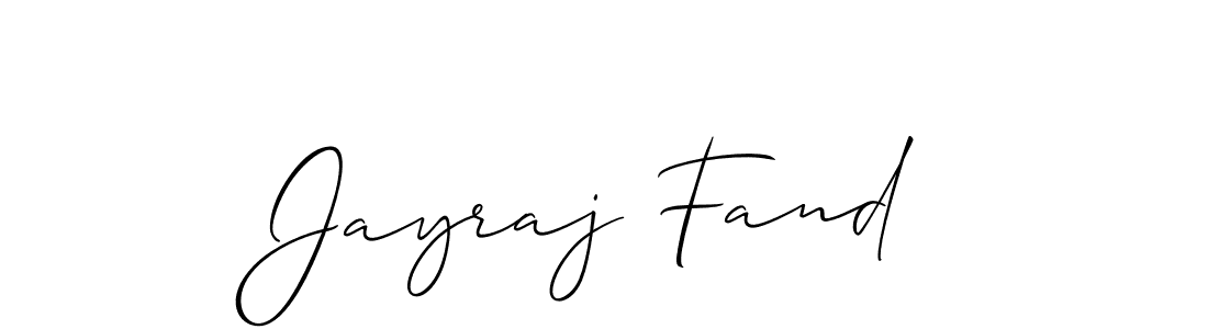 Make a beautiful signature design for name Jayraj Fand. Use this online signature maker to create a handwritten signature for free. Jayraj Fand signature style 2 images and pictures png