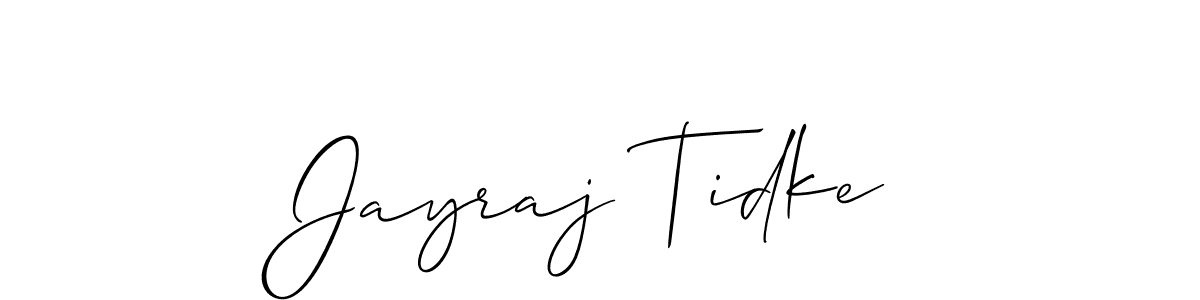 How to make Jayraj Tidke signature? Allison_Script is a professional autograph style. Create handwritten signature for Jayraj Tidke name. Jayraj Tidke signature style 2 images and pictures png