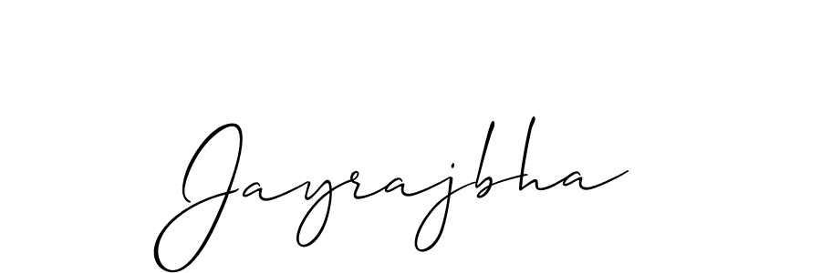 How to make Jayrajbha signature? Allison_Script is a professional autograph style. Create handwritten signature for Jayrajbha name. Jayrajbha signature style 2 images and pictures png