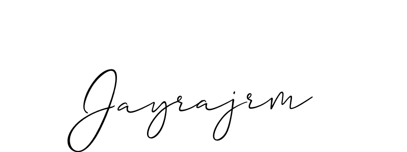 How to make Jayrajrm name signature. Use Allison_Script style for creating short signs online. This is the latest handwritten sign. Jayrajrm signature style 2 images and pictures png