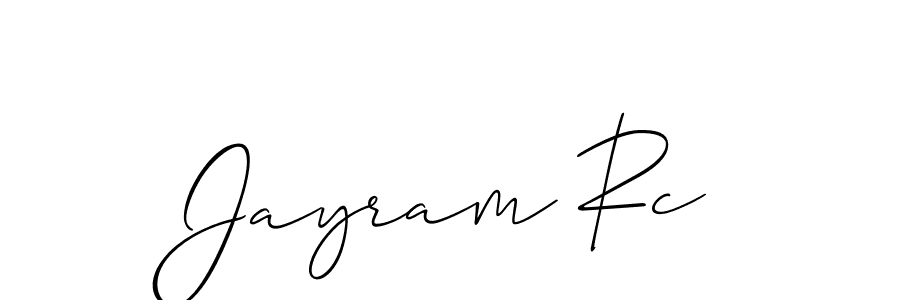 Jayram Rc stylish signature style. Best Handwritten Sign (Allison_Script) for my name. Handwritten Signature Collection Ideas for my name Jayram Rc. Jayram Rc signature style 2 images and pictures png