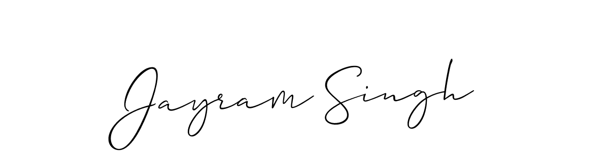 You should practise on your own different ways (Allison_Script) to write your name (Jayram Singh) in signature. don't let someone else do it for you. Jayram Singh signature style 2 images and pictures png