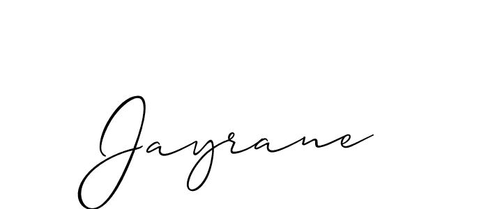 It looks lik you need a new signature style for name Jayrane. Design unique handwritten (Allison_Script) signature with our free signature maker in just a few clicks. Jayrane signature style 2 images and pictures png