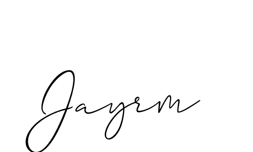 Also we have Jayrm name is the best signature style. Create professional handwritten signature collection using Allison_Script autograph style. Jayrm signature style 2 images and pictures png