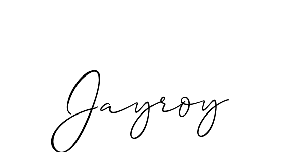 Jayroy stylish signature style. Best Handwritten Sign (Allison_Script) for my name. Handwritten Signature Collection Ideas for my name Jayroy. Jayroy signature style 2 images and pictures png