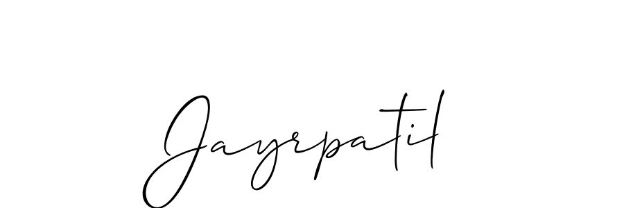 How to make Jayrpatil signature? Allison_Script is a professional autograph style. Create handwritten signature for Jayrpatil name. Jayrpatil signature style 2 images and pictures png
