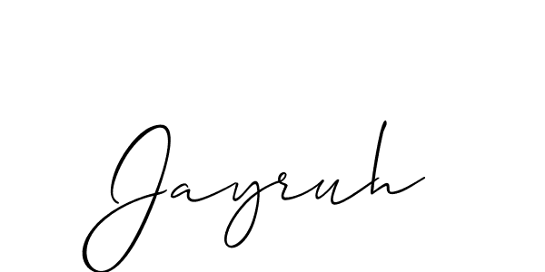 Best and Professional Signature Style for Jayruh. Allison_Script Best Signature Style Collection. Jayruh signature style 2 images and pictures png