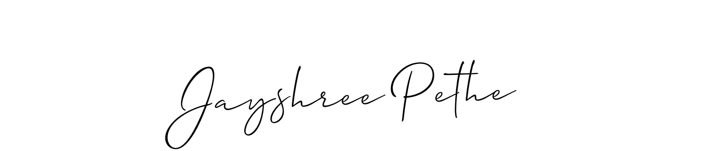 This is the best signature style for the Jayshree Pethe name. Also you like these signature font (Allison_Script). Mix name signature. Jayshree Pethe signature style 2 images and pictures png