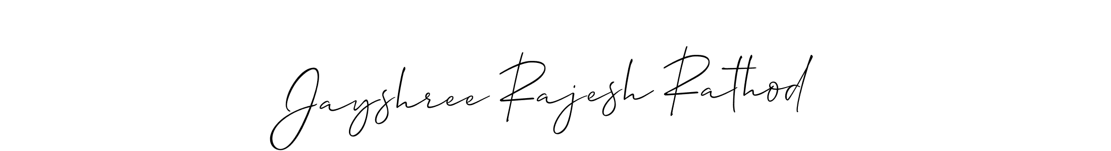 Make a beautiful signature design for name Jayshree Rajesh Rathod. Use this online signature maker to create a handwritten signature for free. Jayshree Rajesh Rathod signature style 2 images and pictures png