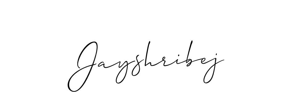 How to Draw Jayshribej signature style? Allison_Script is a latest design signature styles for name Jayshribej. Jayshribej signature style 2 images and pictures png