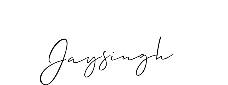 Make a beautiful signature design for name Jaysingh. With this signature (Allison_Script) style, you can create a handwritten signature for free. Jaysingh signature style 2 images and pictures png