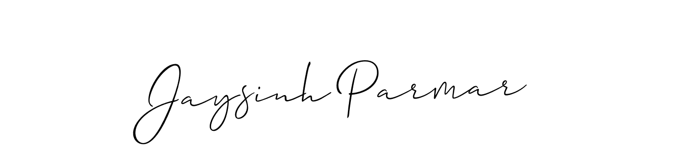 This is the best signature style for the Jaysinh Parmar name. Also you like these signature font (Allison_Script). Mix name signature. Jaysinh Parmar signature style 2 images and pictures png