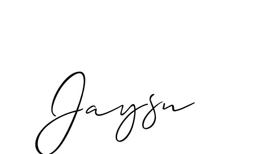 Design your own signature with our free online signature maker. With this signature software, you can create a handwritten (Allison_Script) signature for name Jaysn. Jaysn signature style 2 images and pictures png