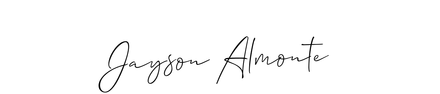 You should practise on your own different ways (Allison_Script) to write your name (Jayson Almonte) in signature. don't let someone else do it for you. Jayson Almonte signature style 2 images and pictures png