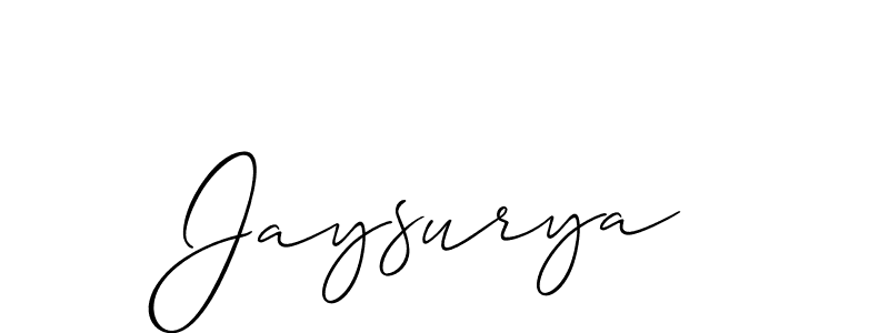 Jaysurya stylish signature style. Best Handwritten Sign (Allison_Script) for my name. Handwritten Signature Collection Ideas for my name Jaysurya. Jaysurya signature style 2 images and pictures png