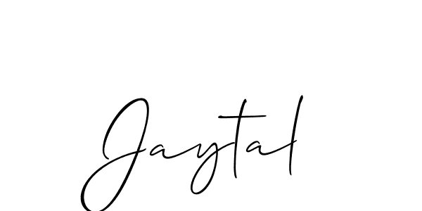 You should practise on your own different ways (Allison_Script) to write your name (Jaytal) in signature. don't let someone else do it for you. Jaytal signature style 2 images and pictures png