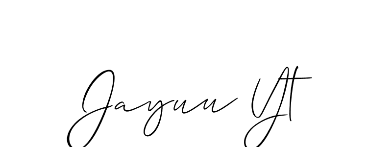 Best and Professional Signature Style for Jayuu Yt. Allison_Script Best Signature Style Collection. Jayuu Yt signature style 2 images and pictures png