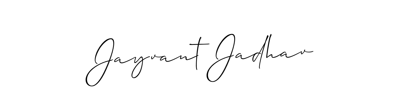 It looks lik you need a new signature style for name Jayvant Jadhav. Design unique handwritten (Allison_Script) signature with our free signature maker in just a few clicks. Jayvant Jadhav signature style 2 images and pictures png